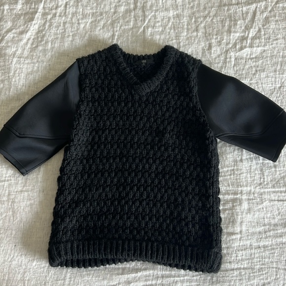 Tibi black short sleeved sweater - Picture 1 of 3